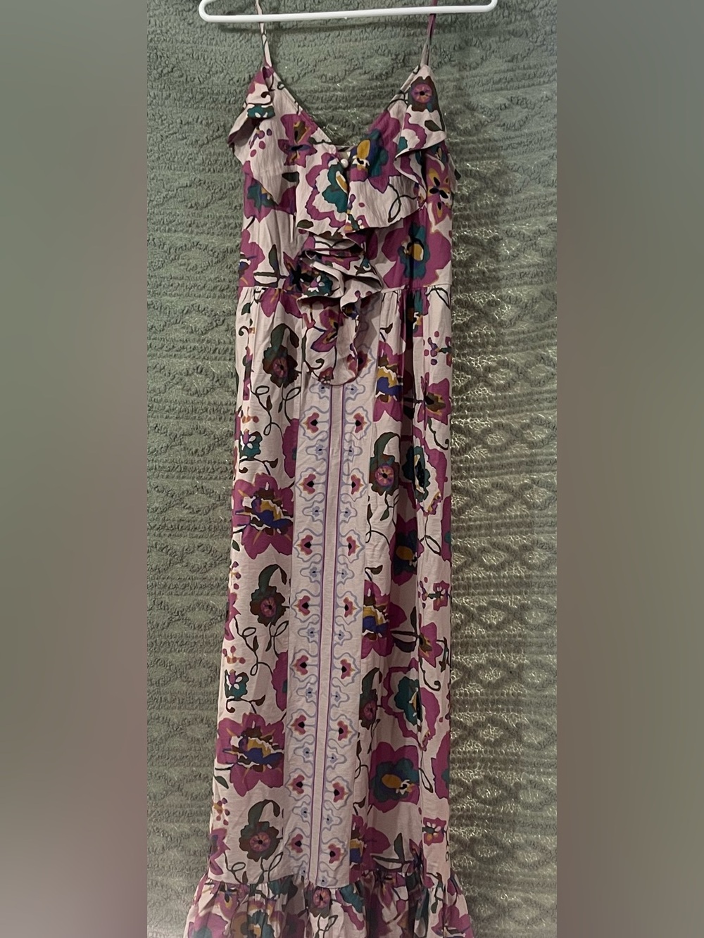 Plenty by Tracy Reese Floral Button-Front Maxi Dress in Purple & Teal
